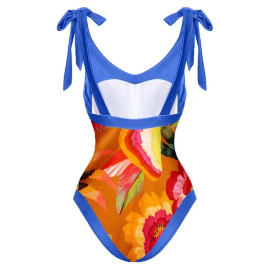 Retro Bird Print Swimsuit 3