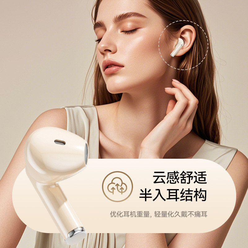 J08C跨境2025新款无线蓝牙耳机超长续航便携私模通用半入耳式运动|undefined