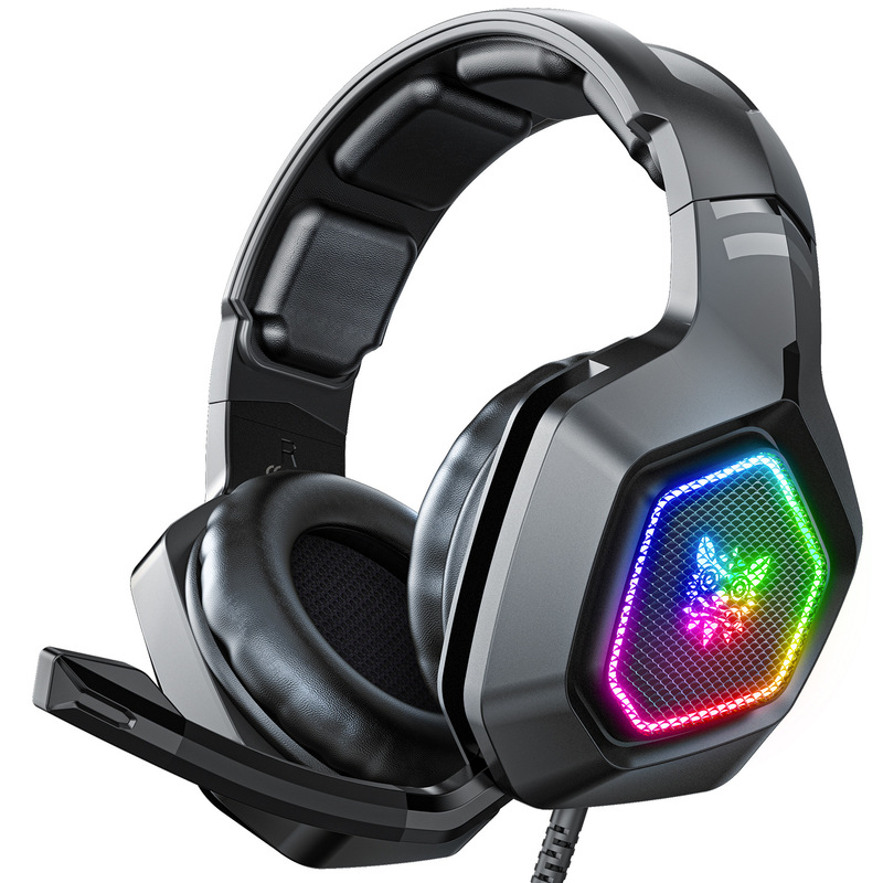 Cross-border ONIKUMA K10 e-sports headphones eat chicken game RGB lights wired computer headset PS4 Cross-border ONIKUMA K10 e-sports headphones eat chicken game RGB lights wired computer headset PS4