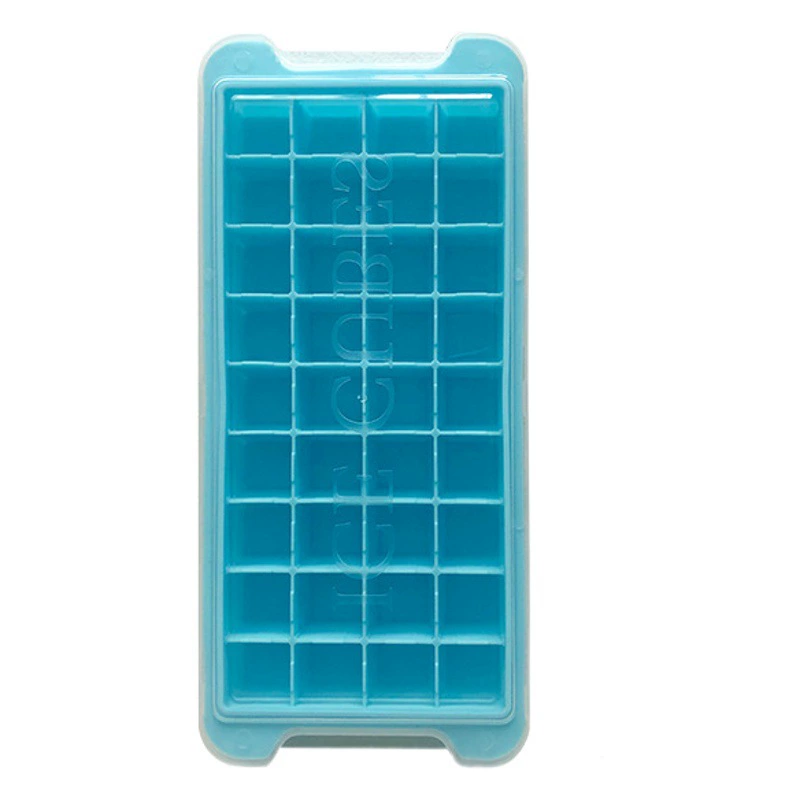 Силиконовая форма для кубиков льда с крышкой 36 квадратов квадратная коробка для льда свет роскошное домашнее мороженое