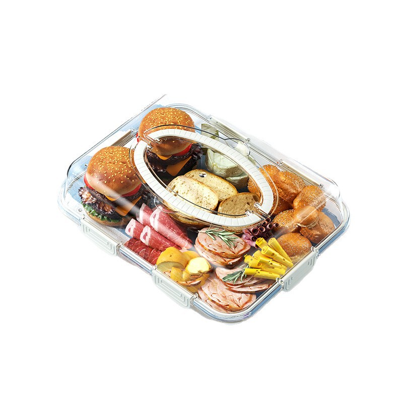 PET透明有蓋収納ケース食品級ケーキ箱キッチン屋外果物密封保冷箱大サイズ|undefined