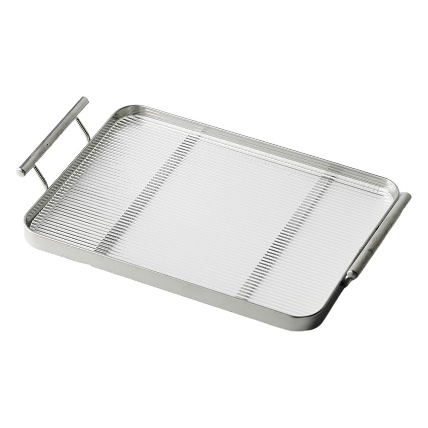 Shanen Luz de lujo binaural bandeja ins estilo hogar bandeja redonda taza de té bandeja de té SALA DE AGUA bandeja de almacenamiento