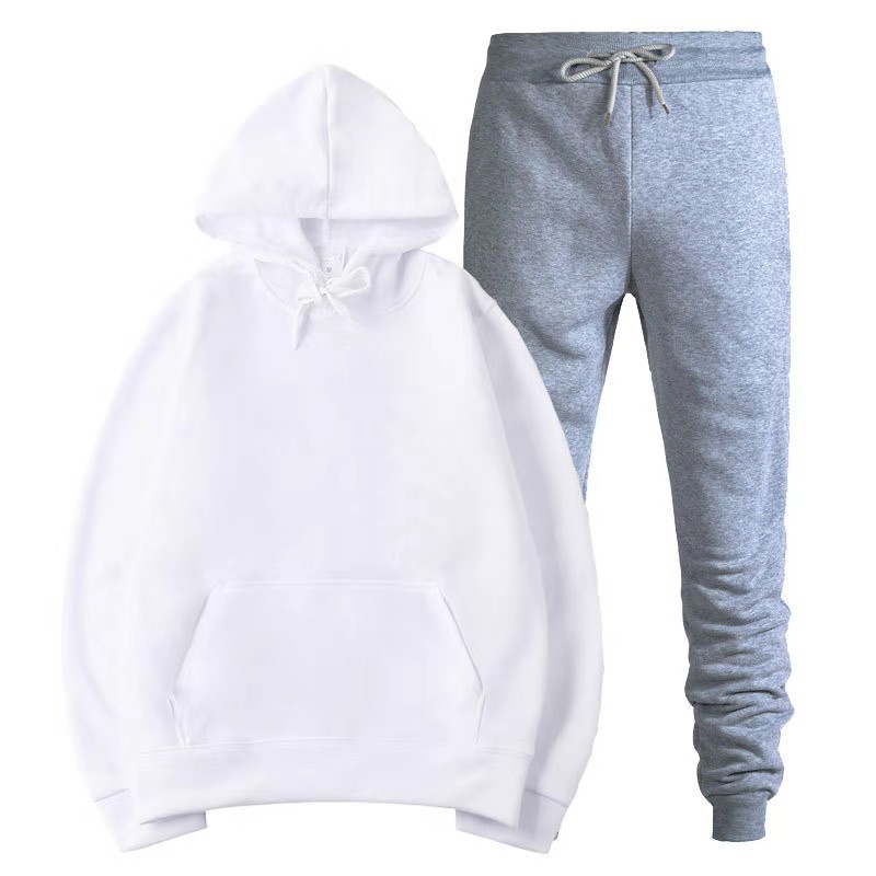 Pullover Sports Sweater Set Fashion Fleece Men's Hoodie_voghion.com