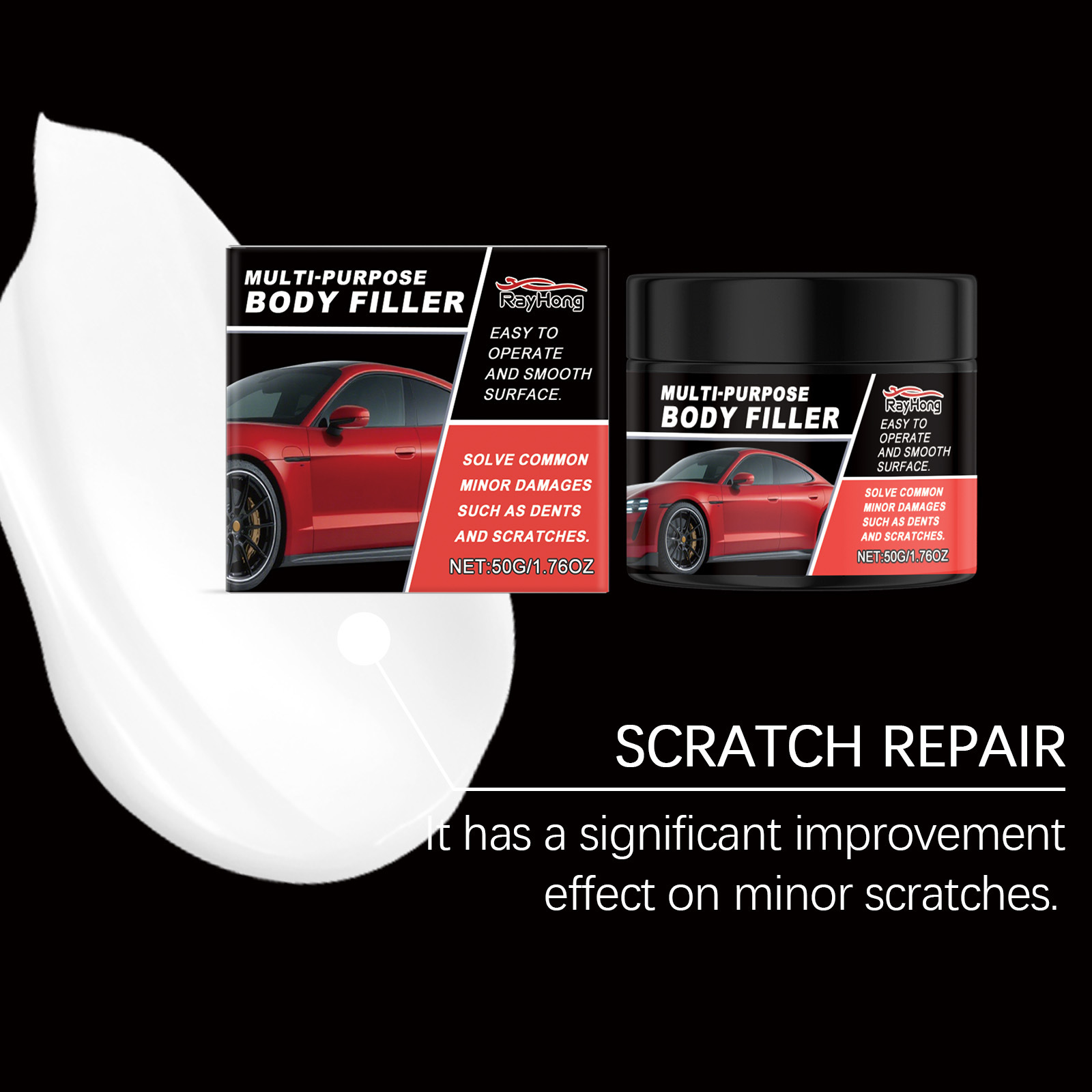Rayhong Car Scratch Care Wax DIY Car Paint Fine Scratch Removal Polishing Paint Care Scratch Wax