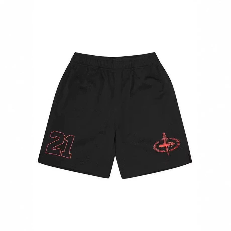 Corteiz американский уличный хип-хоп с принтом сетки с короткими рукавами футболка мужской прилив летом 21savage тот же топ