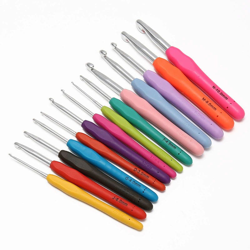 Цветная мягкая ручка удлиненные вязания крючком ручной работы