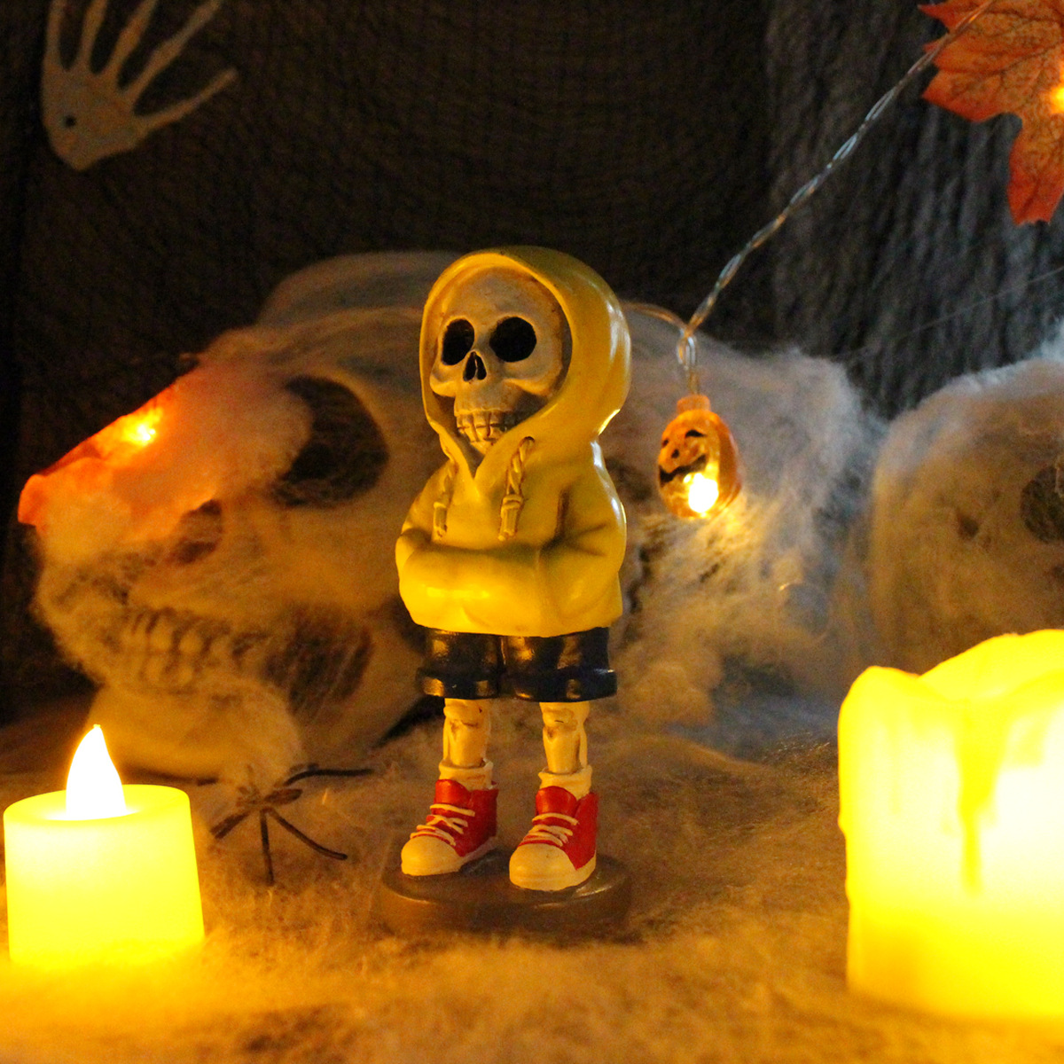 Halloween Atmosphere Decorations Horror Skull Ornaments Courtyard Venue Decoration Ghost Festival Holiday Gifts Resin