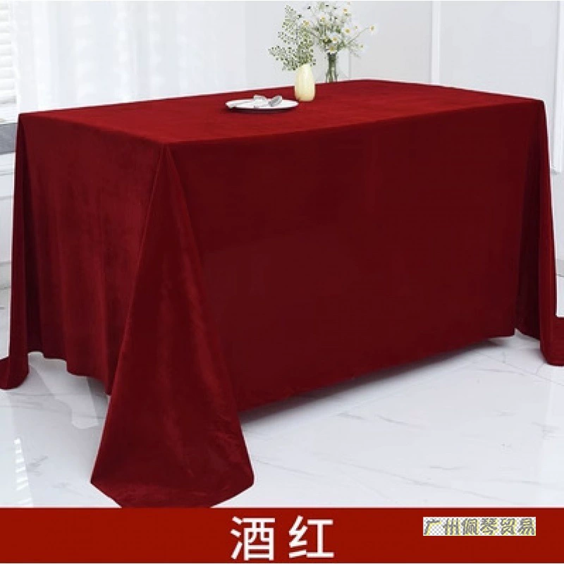 Красная шелковая бархатная ткань оптовая утолщенная золотая бархатная офисная скатерть прямоугольная красная стойка с бархатной тканью