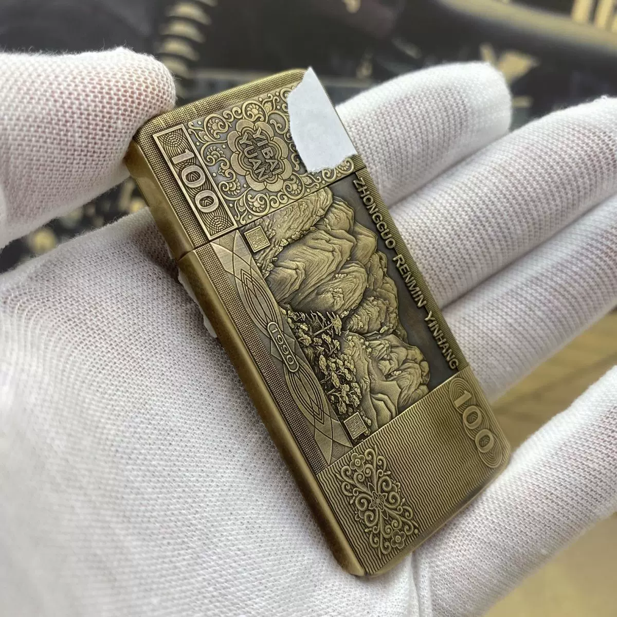 【祝融】佐罗ZC5黄铜双面浮雕煤油打火机复古礼品送父亲男友收藏