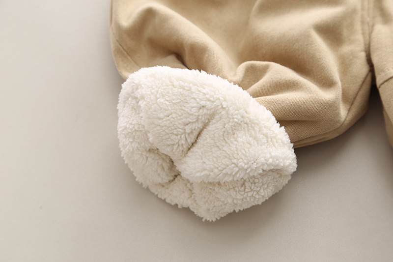 Set camicia foderata in pile e pantaloni per bambino inverno_voghion.com