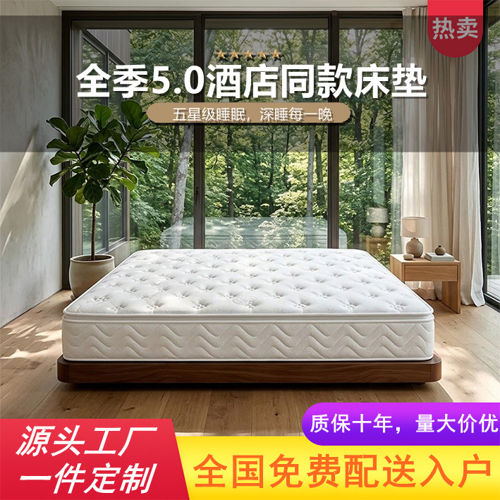 All-Season 5.0 Hotel-Style Mattress Zero-Pressure Memory Foam Simmons Independent Spring Mattress for Home and Guesthouse Wholesale All-Season 5.0 Hotel-Style Mattress Zero-Pressure Memory Foam Simmons Independent Spring Mattress for Home and Guesthouse Wholesale