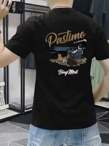High-end American-style short-sleeved T-shirts for men, new summer couple's t-shirts, loose casual tops for men