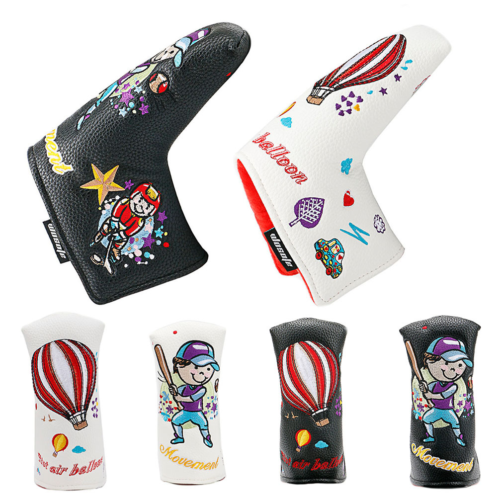 New golf club putter cap cover PU straight strip protective cover magnet closure factory direct supply cross-border hot sale