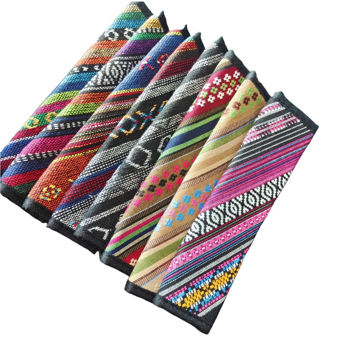 Ethnic Style Seat Belt Shoulder Cover Linen Car Safety Belt Anti-Neck Protective Cover Car Supplies Interior Decoration