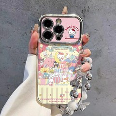 漫画風のかわいいハローキティのパーティーは、Apple iPhone17携帯電話ケースやHonor 90の高級感のある保護ケースに適しています。