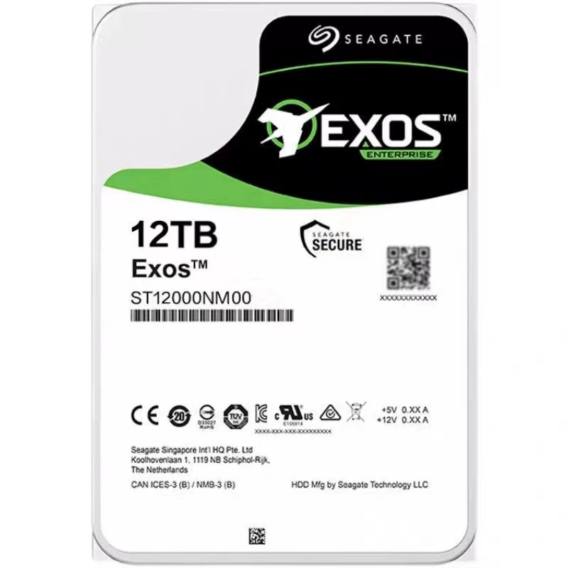 Корпоративный HDD (Seagate Exos) ST‑серия, гелиевый, 3–18 ТБ, корпоративного класса, 3‑гарантия