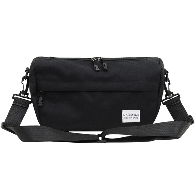 Japanese Style Crossbody Bag Men's Street Fashion Brand Youth Leisure Sports Shoulder Bag Women's Fashion Solid Color Student Couple's Cross Bag