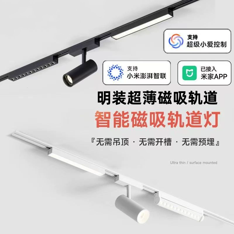 Накладной ультратонкий магнитный трековый светильник для гостиной, светодиодный, без основного светильника, умный, Tuya ZIGBEE, интегрирован в приложение Mijia.
