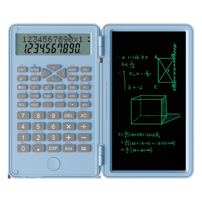 Calculadora científica, mini pizarra portátil específica para contabilidad, máquina de cálculo, pizarra de escritura, pantalla digital para estudiantes de examen