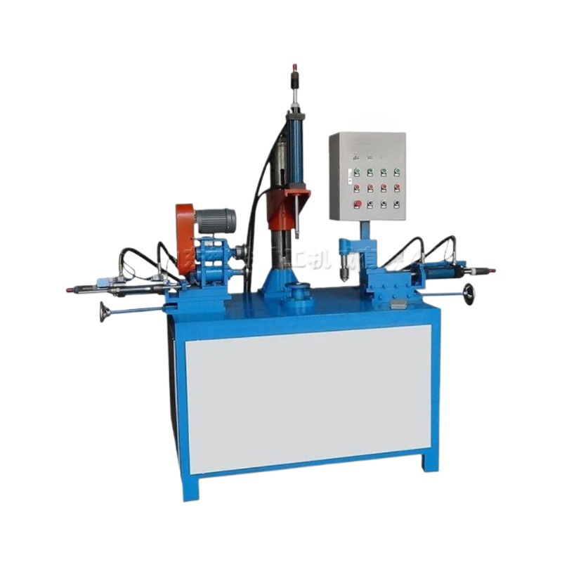 acero inoxidable máquina de crimpado automático metal redondo hidráulico crimpado máquina todo-en - uno flangeing máquina