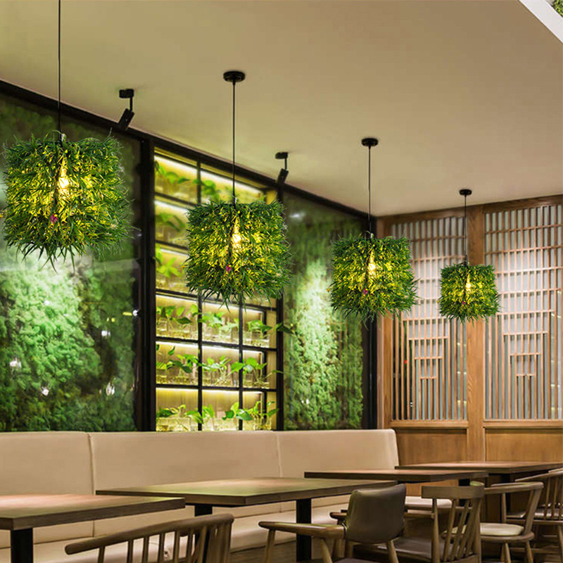 Pastoral Style Restaurant Plant Pendant Light, Industrial Style Coffee Shop, Western Restaurant, Hotel Bar Counter Light, Southeast Asian Cross-Border Lighting Fixtures