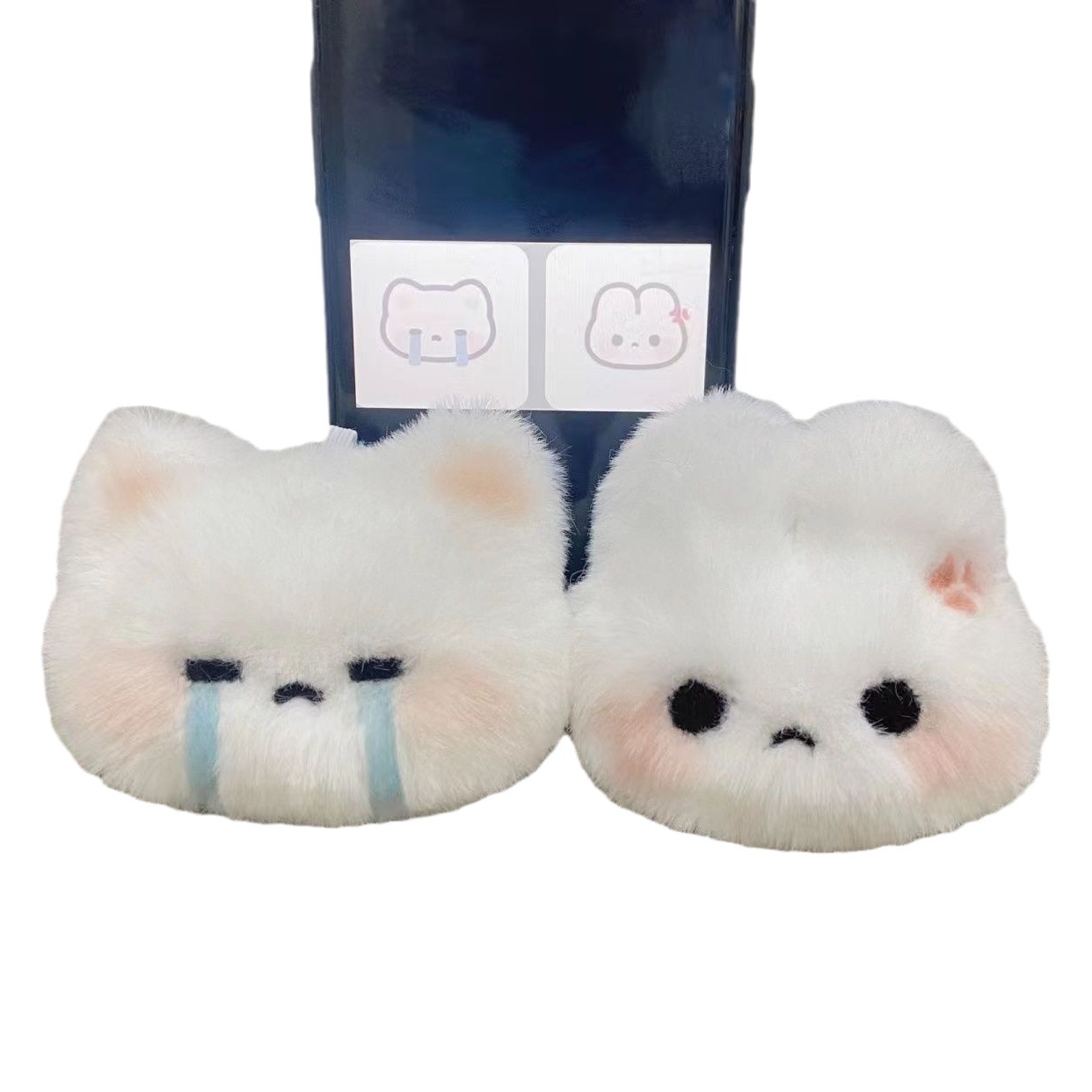 Lindo amor conejo de peluche de juguete colgante estudiante mochila emoticon conejo super lindo llavero regalo en línea celebridad