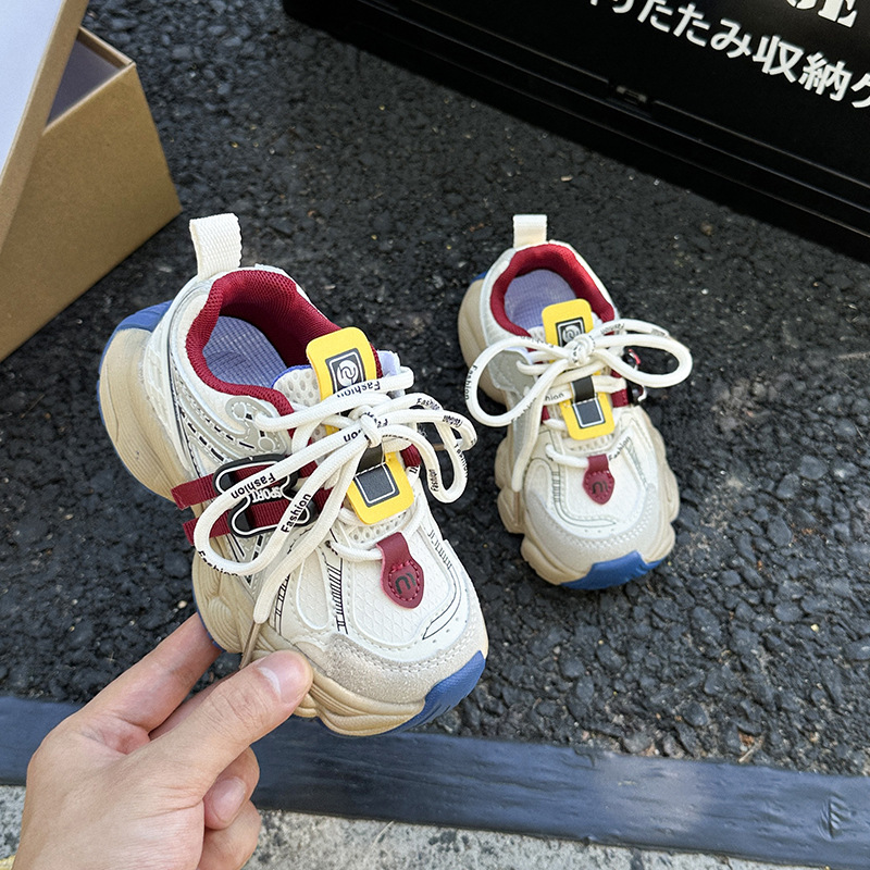 女童运动鞋2025春秋新款儿童软底休闲老爹鞋男童鞋透气轻便跑步鞋|undefined