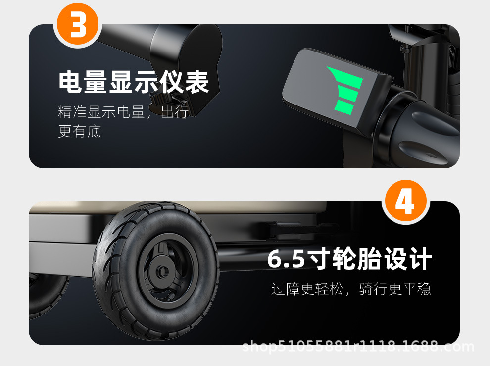 Small Electric Vehicles for the Elderly, Electric Luggage Trolleys for Picking up Children, Foldable Lithium Electric Vehicles