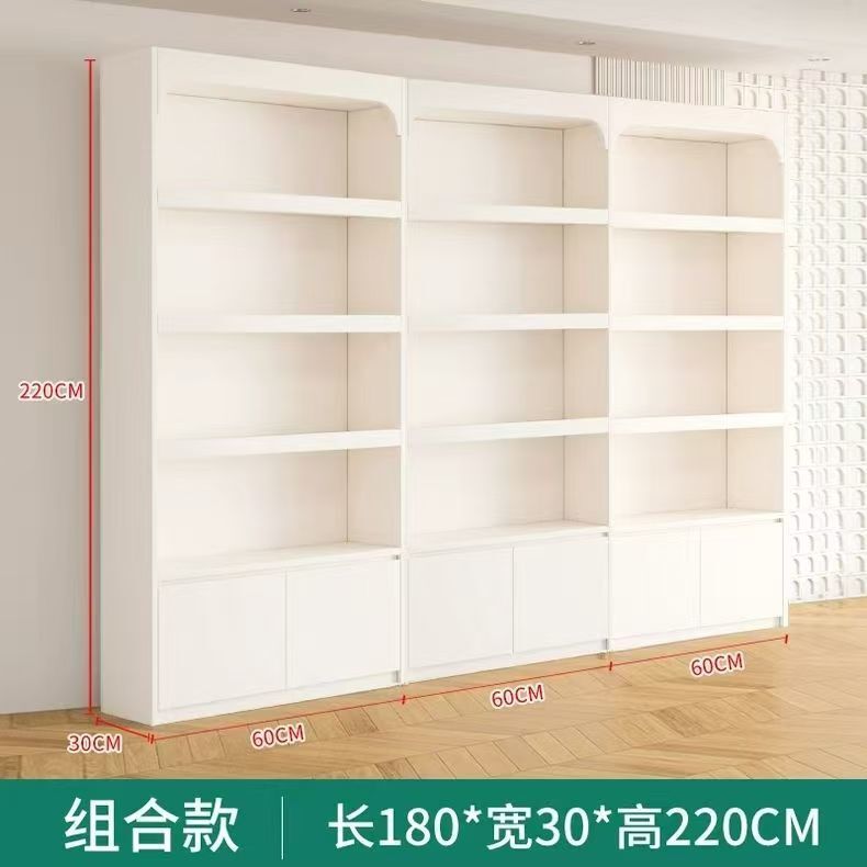 展示柜产品化妆品货架样品美容院置物架美甲多层玻璃门陈列柜子|undefined