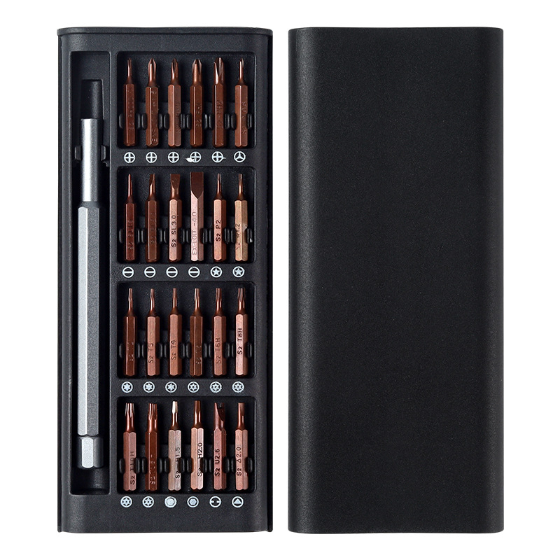 24-en-1 de precisión destornillador magnético de reparación de multiusos conjunto de reparación de teléfonos móviles y desmontaje destornillador herramienta traje