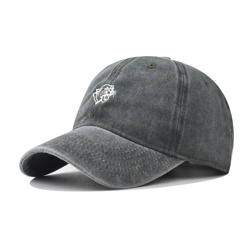 Algodón transfronterizo lavado con agua para hacer viejos sombreros de béisbol de caza para hombres y mujeres personalidad al aire libre sombreros de boca de pato de dibujos animados