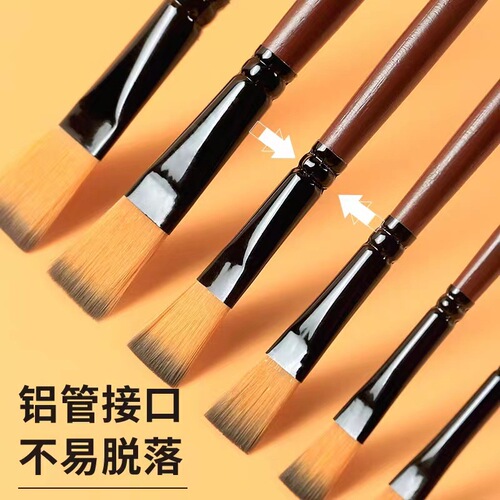 Tiantianlian 820 nylon gouache watercolor oil brush set 6 brush set acrylic paint brush