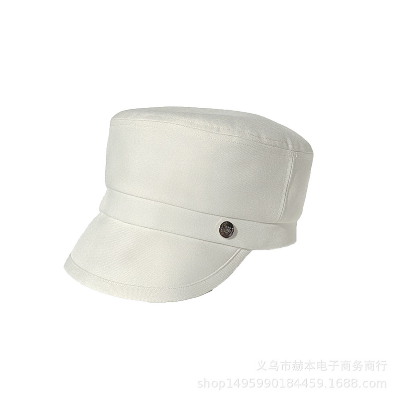 日单CA家卢昱晓同款黑色帽子复古百搭报童帽时尚薄款鸭舌帽男女款|undefined