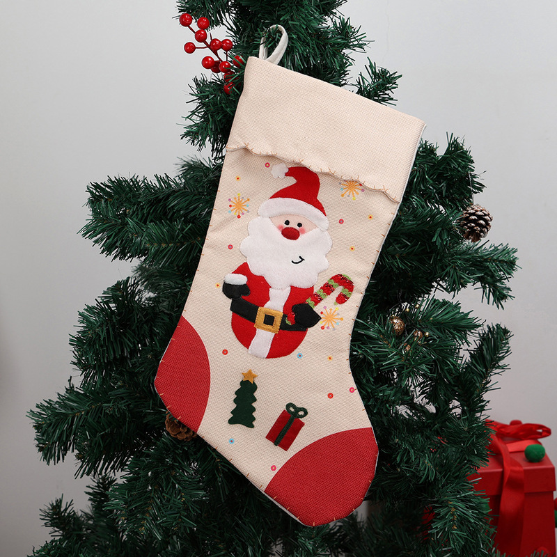 新しいクリスマスツリー装飾ギフトバッグギフトソックスクリスマスキャンディクリスマスソックスクリスマスホームウィンドウ装飾|undefined
