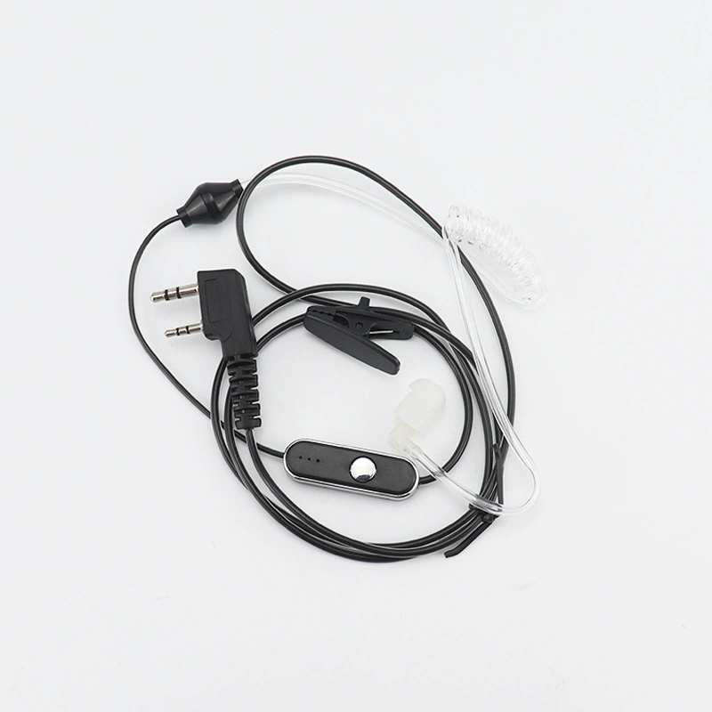 Кристально пустой островной кабель для наушников для рации Интерком-телефон Универсальная Высококачественная Ушная гарнитура с защитой от вытягивания Baofeng 5R