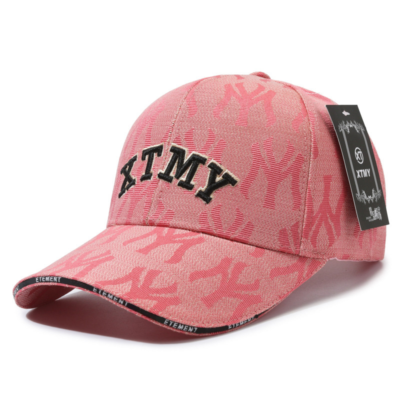 Gorra versátil informal con visera de pato para primavera y otoño, para exteriores, con estampado integral de letras, gorra de béisbol con protección solar, venta al por mayor de moda para hombres y mujeres._voghion.com