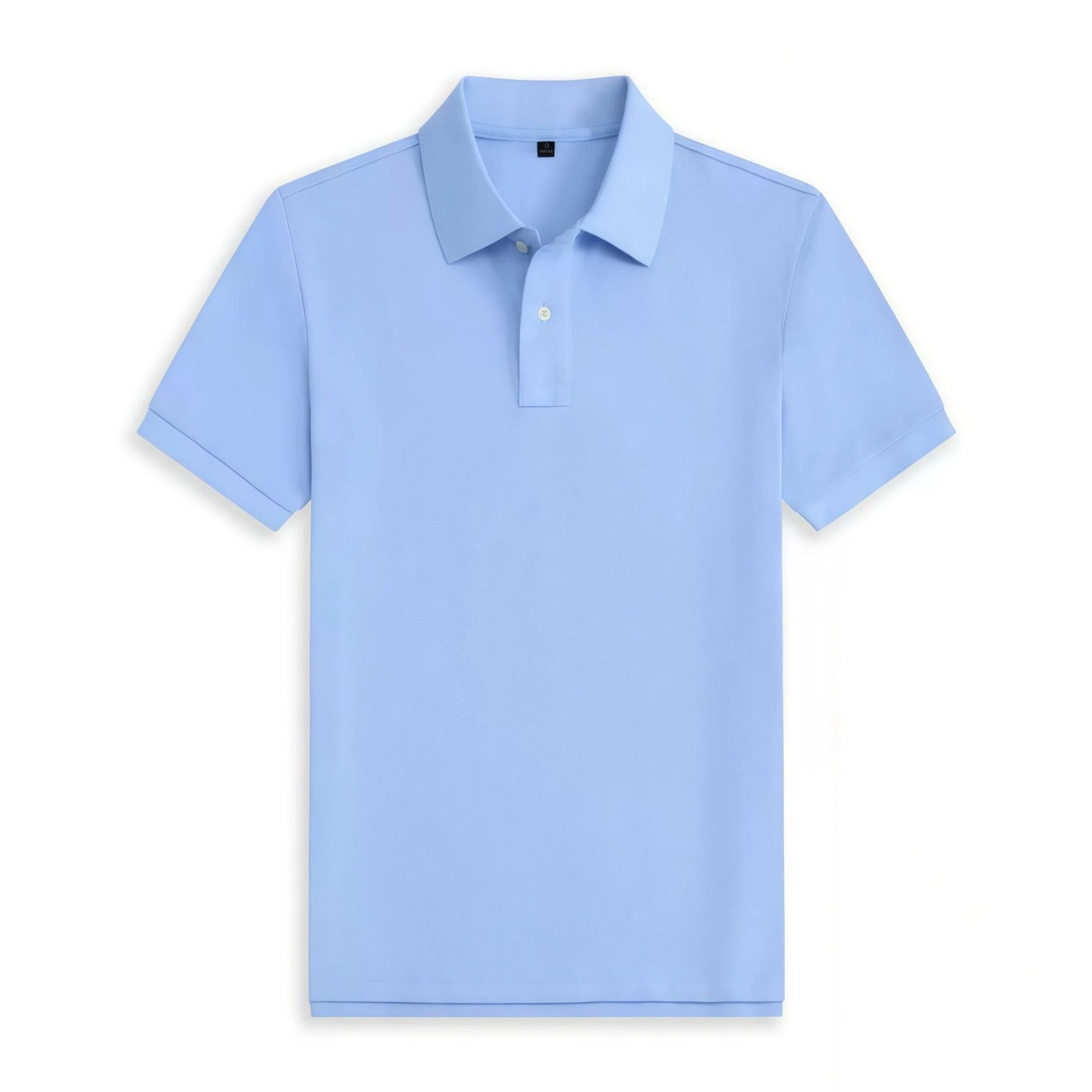 Camisa Polo de Manga Corta para Hombre de Poliéster, Transpirable para Verano
