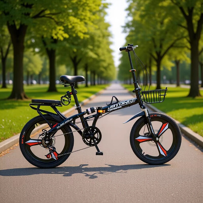 Customized Portable Folding Bicycle, Portable 20inch 22inch Speed, Suitable for Adults and Children, with Variable Speed and Disc Brakes, No Installation Required, Wholesale