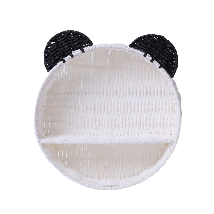 Pequeñas orejas de gato personalizadas, estantes de ratán, canastas de almacenamiento de cuerda de papel montadas en la pared, dibujos, muestras, grandes descuentos personalizados