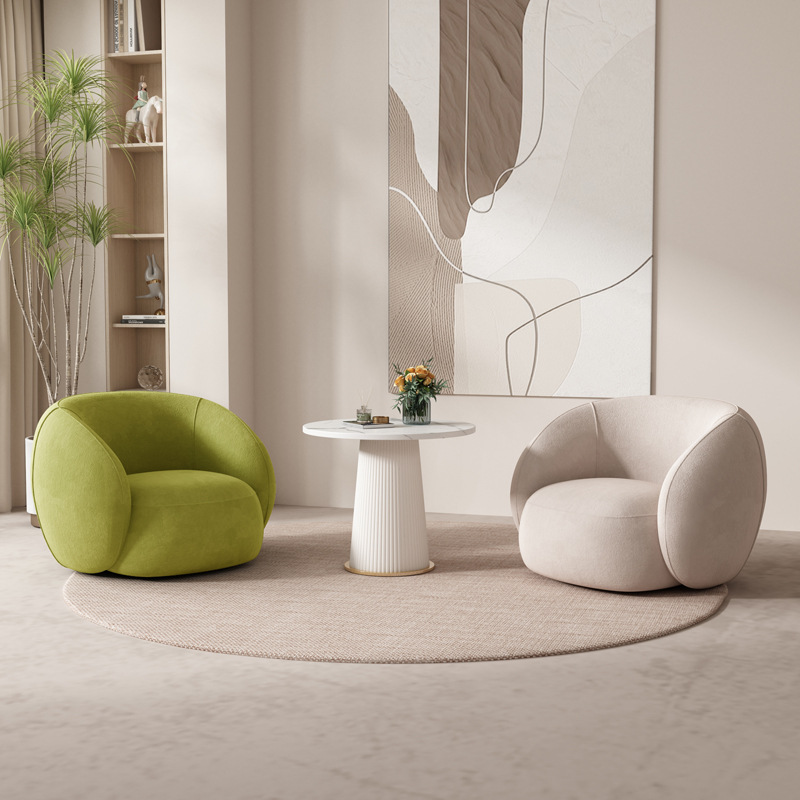 Salón de belleza sala de descanso departamento de ventas negociación sofá individual mesa redonda combinación de balcón sofá silla sala de estar