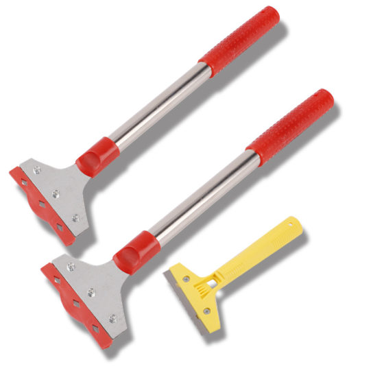 Multifunctional telescopic blade cleaning blade glass floor wall long handle cleaning blade decoration tools wholesale
