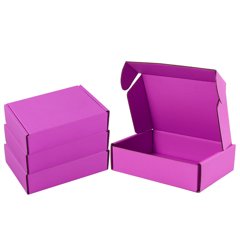 Caja de avión Rosa caja de embalaje de papel de joyería de tamaño pequeño al por mayor extra duro desgaste armadura ropa caja de aviones en stock caja de color