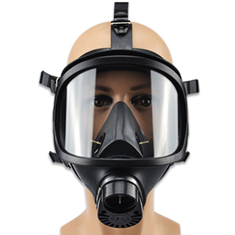 防雾处理应急救援全面罩30L/min吸气阻力过滤式综合防烟面具
