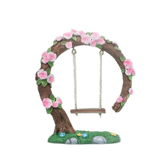 Cross-border handmade resin rose swing ornaments secret garden micro landscape fish tank landscaping factory direct sales