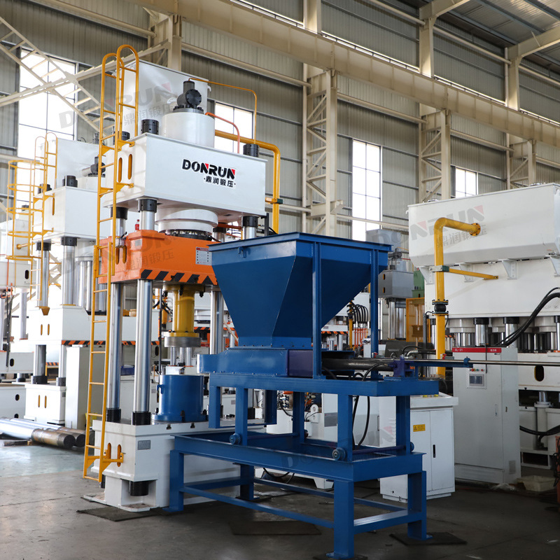 500T活性炭棒模压成型机鼎润500吨碳粉粉末成型液压机现货油压机