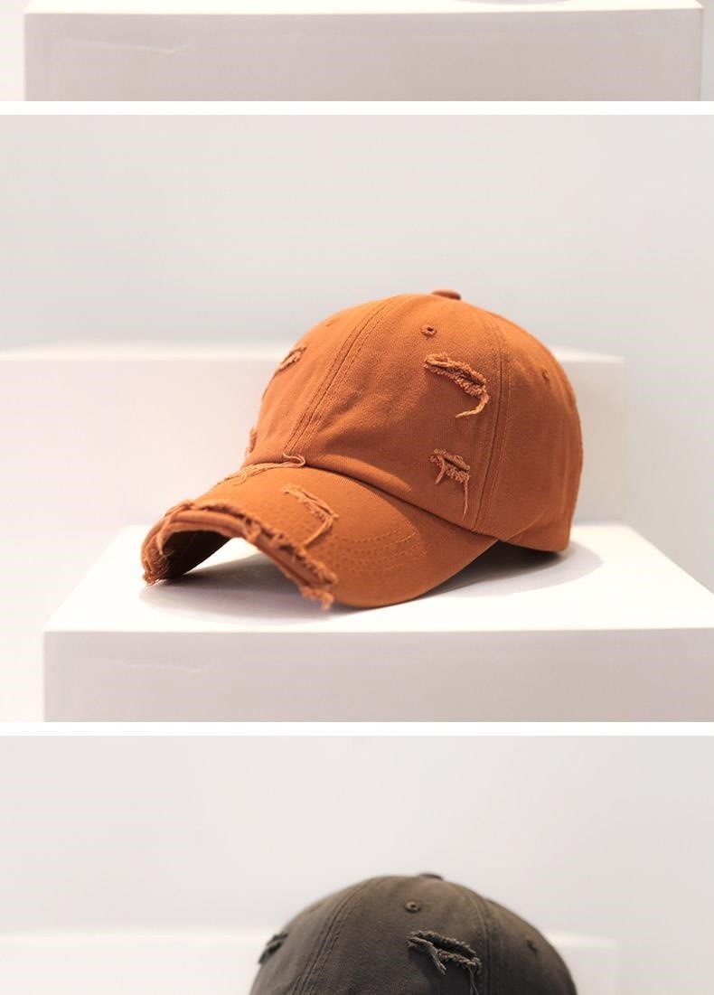 Unisex Streetwear Solid Color Curved Eaves Baseball Cap display picture 2