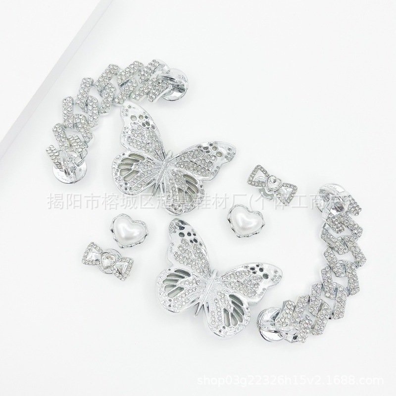 Accesorios de zapatos Croc para mujer, lindas hebillas de zapatos, accesorios de flores para zapatos diy, hebillas decorativas de dibujos animados extraíbles, lindos ins