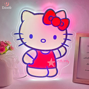 创意卡通LED霓虹灯儿童房装饰礼品灯定制卡通形象节日装饰-阿里巴巴