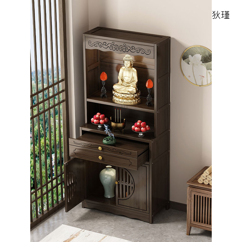 Shrines modern Light extravagance small-scale New Chinese style Wardrobe Altar Altar household Bodhisattva Buddha statue Worship