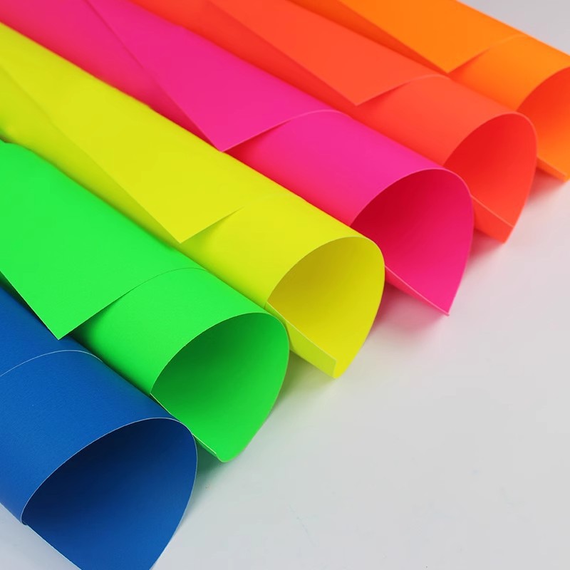 형광색 하드 카드지 A4 핸드메이드 하드 카드지 250G 오리지미 레드 어린이 초등학생 도화지 두껍게 만들기